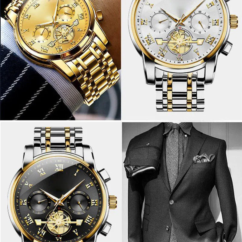 Neue Multifunktions-Chronographen-Armbanduhr mit 6 Zeigern