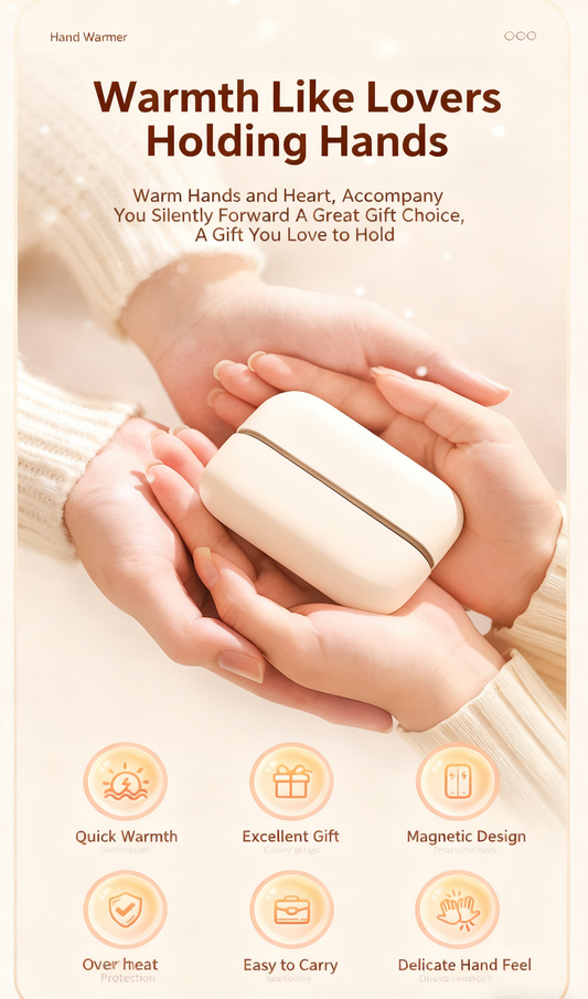 🌬️🌬️Rabatt auf 57 % begrenzt🔥🔥Neue wiederaufladbare magnetische 2-in-1-Handwärmer🔥