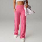 💗LETZTER TAG DES AUSVERKAUFS 50 % RABATT⚡50.000+ VERKAUFT💕Einfarbige, locker sitzende Damenhose mit geradem Bein