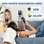 🏆59 % Rabatt✨Das neueste Modell von 2025 ⚡USB-C Schnellladestation mit einziehbarem Kabel – Universell einsetzbar