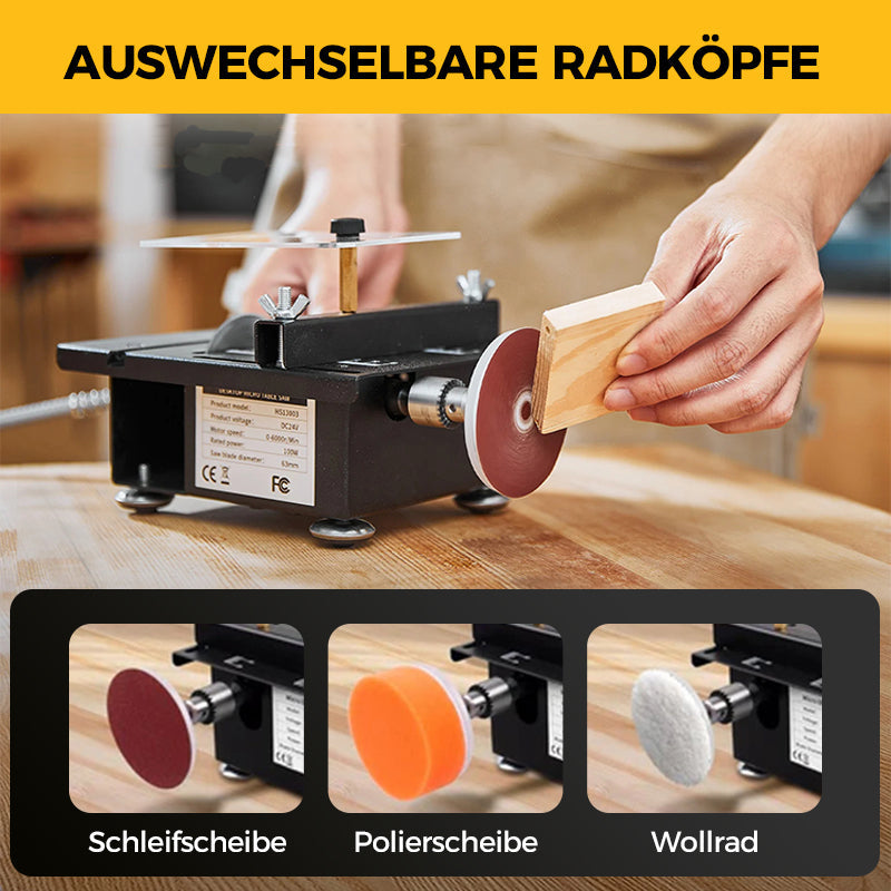 🔥🔥50 % Rabatt zum Muttertag🔥 🗜️Multifunktionale Präzisions-Mini-Tischkreissäge🔥