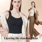 🌸🌸2025 neuestes Modell - 50% Rabatt❤️‍🔥❤️‍🔥Damen Thermo Tanktops mit integriertem BH