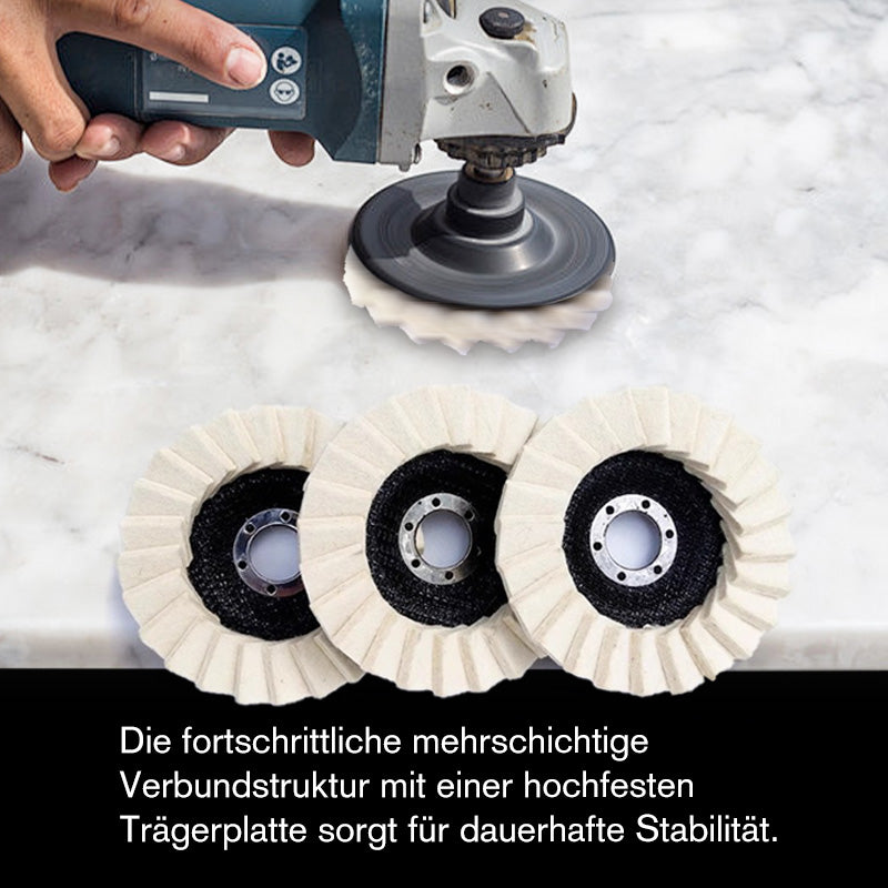 🧽✨ Wollpolierscheibe für Winkelschchleifer – Hochglanz-Spiegelfinish! 🚀⚡ Langlebig, vielseitig & ideal für Auto, Metall & Stein. Jetzt 53% Rabatt sichern! 🔧💯