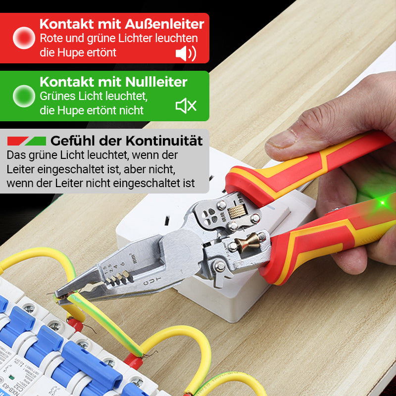🔥2025 HEISSER VERKAUF  23 % RABATT🔥8-in-1 Abisolierzange mit Spannungsprüfer🚀