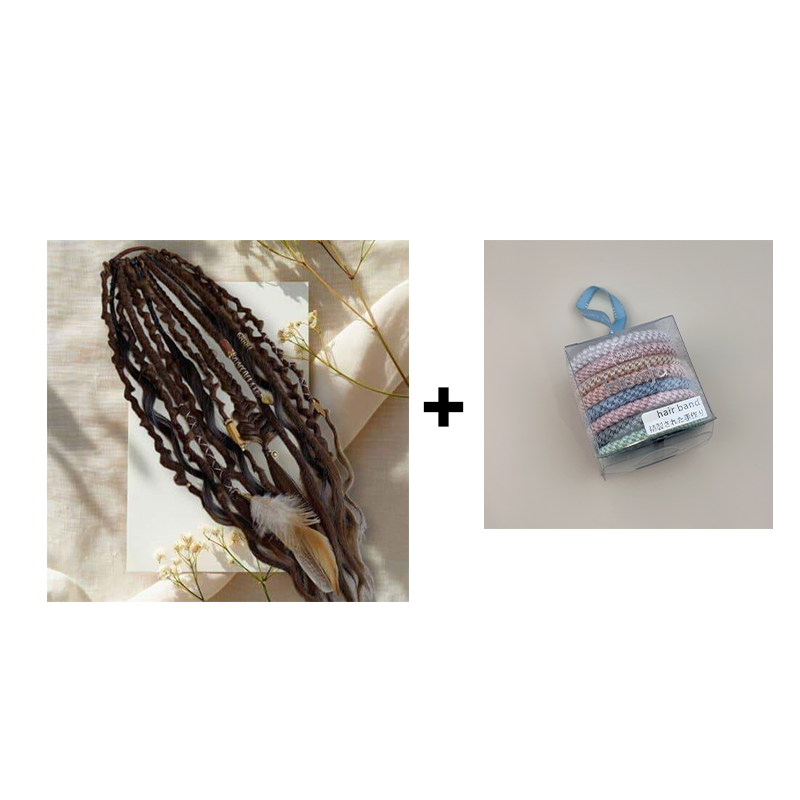 💁🏽‍♀️✨ Deep Nu Locs Crochet Hair - geflochtene Zöpfe mit lockeren Wellen 🌊💯 Perfekt für einen schnellen Pferdeschwanz-Stil, langlebig & vielseitig