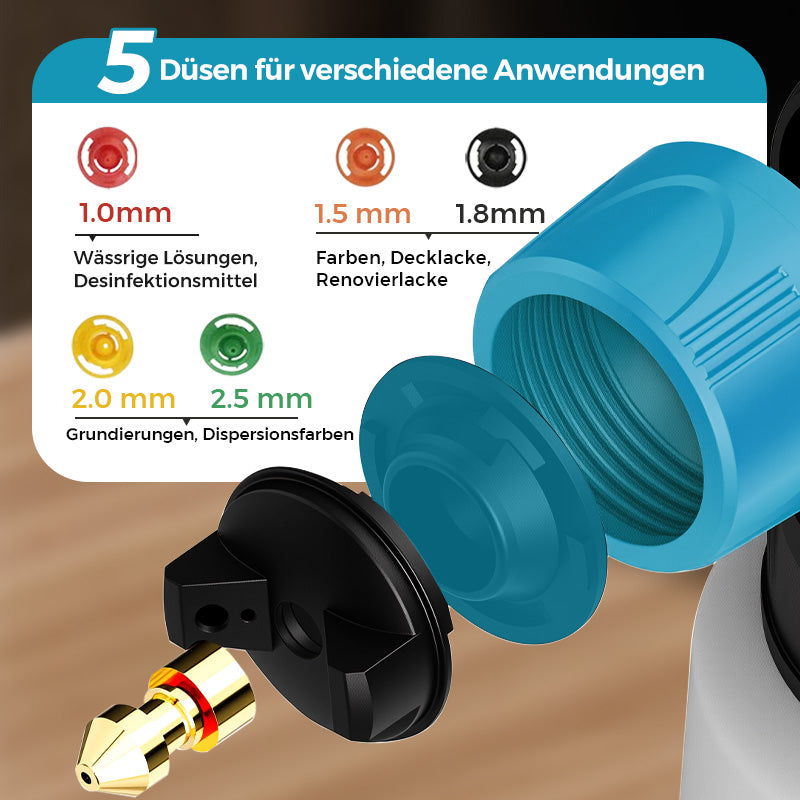 🔥🎨 Kabelloses Farbspritzgerät 🚀⚡️ – Schnell, sauber & effizient. 59 % Rabatt + Gratisversand! Ideal für Möbel, Wände & kreative Projekte.