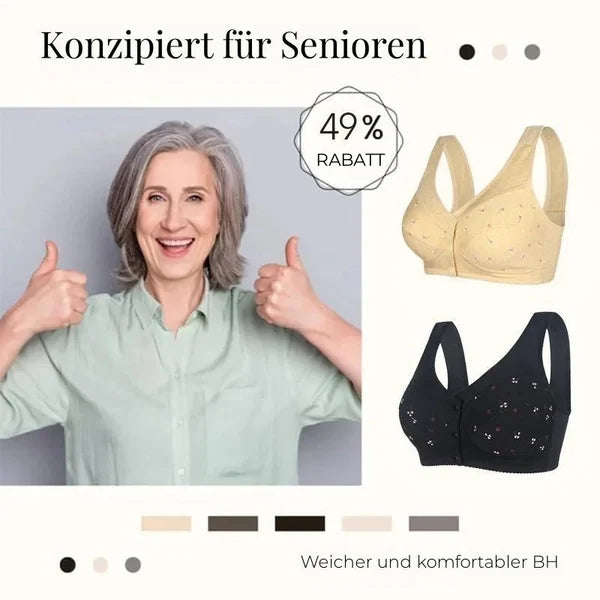 2024 Neues Design für Senior Front Closure Baumwoll-BH – flowoon