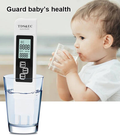 💧📊 Testeur TDS Numérique – Écran LCD Grand, 3s Mesure Rapide, Prêt à l‘Emploi 💯📦 Pratique pour l‘Eau Potable, Aquarium & Café | Qualité Allemande, Durable & Fiable