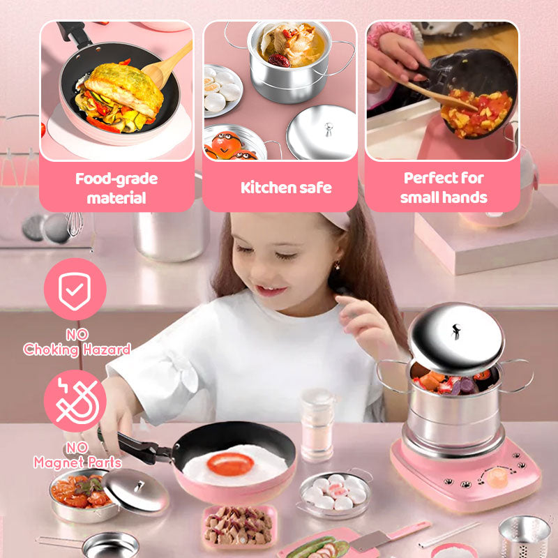 🎁🎁Das beste Geschenk für Kinder🍳🍳Echtes Kochspielzeug für Kinder – 22-teiliges Set