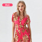 🩷HEISSER VERKAUF 62% RABATT🩷Overall mit elastischer Taille und botanischem Print für Damen