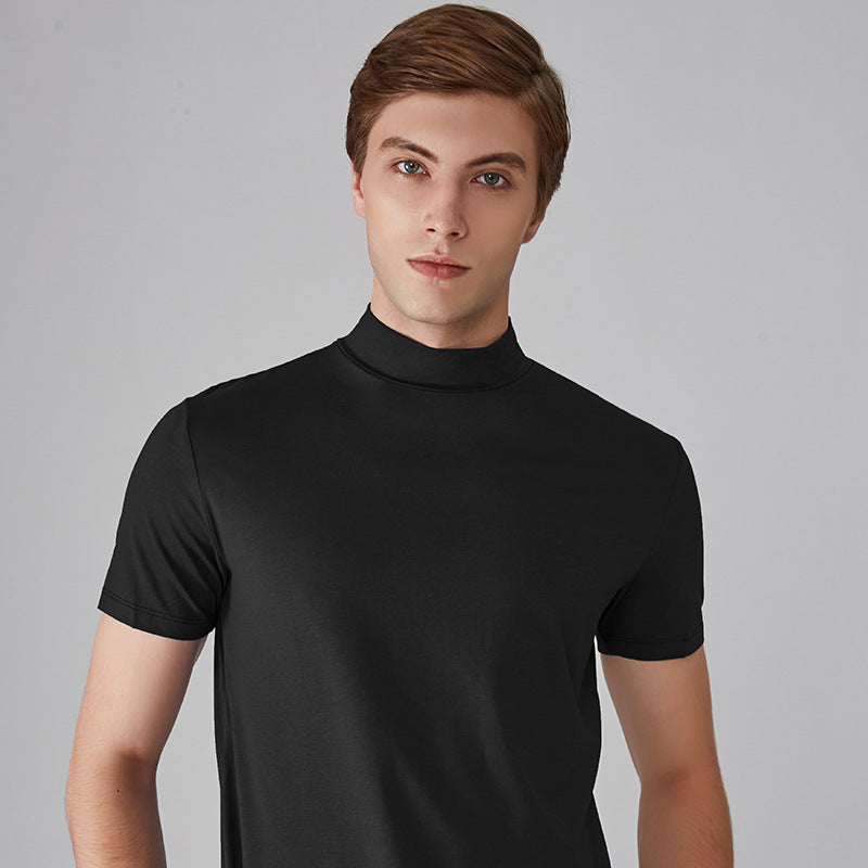 🔈🔥 Hochgeschlossenes Slim-Fit T-Shirt für Herren – 60% RABATT im Heißer Verkauf 🎁💪 Atmungsaktiv & perfekt für den Alltag – bequem, stylisch, vielseitig kombinierbar!