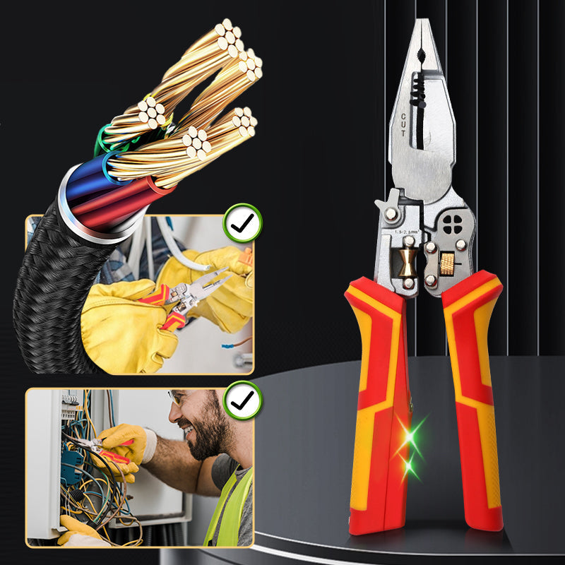 🔥Die meistverkauften Produkte 2025  58 % Rabatt💥 🧰8-in-1-Abisolierzange mit Spannungsprüfer🚀