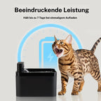 🐾💧 Kabelloser, geräuscharmer Katzenbrunnen 2,2L mit Bewegungssensor 🚰🐱 Batteriebetriebener Trinkbrunnen für Hunde & Katzen. Fördert die Wasseraufnahme, ideal für Haushalte mit mehreren Haustieren. Einfache Reinigung.