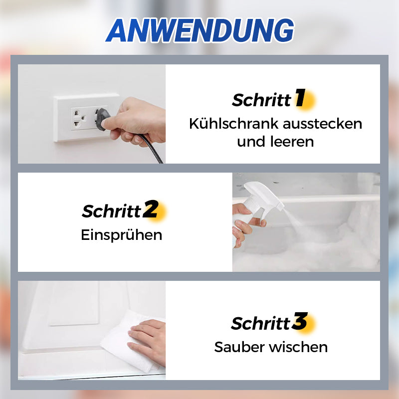🧊❄️ Auftauspray für Kühl- & Gefrierschränke – eisfrei in Minuten! 🎁✨ Ohne Abtauen, ohne Kratzen. Inkl. gratis Spezial-Spatel. Sofort wirksam & materialschonend.