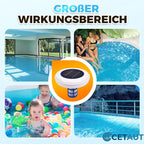 🌞Kristallklarer Pool – ohne Chemie, mit Solarenergie! SOLARBETRIEBENER SCHWIMMENDER POOL-IONISATOR