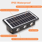 Solarbetriebene Wandlampe