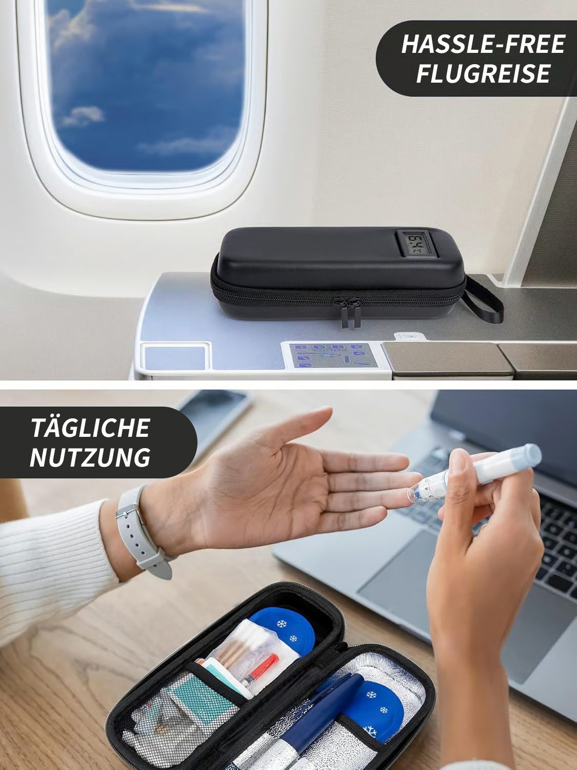 🌡️🧊 Nie mehr Sorgen um Insulin! Kühltasche mit Echtzeit-Temperaturanzeige – konstant sicher, nachhaltig & alltagstauglich. 💯✨ Jetzt 49 % sparen!