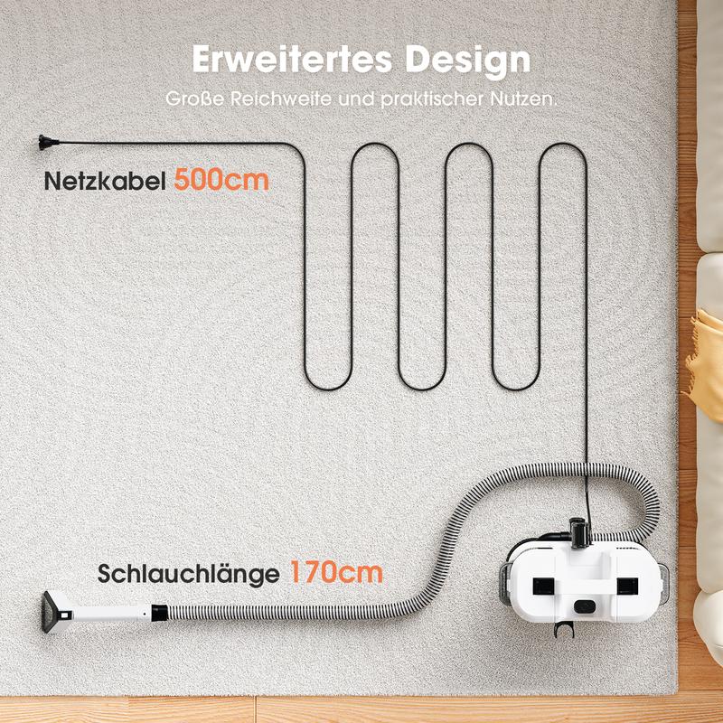 💎✨ 4-in-1 Heisswasser-Stoffreiniger 🧼🏆 Professionelle Tiefenreinigung für Sofa, Teppich & Auto – Flecken weg in 3 Schritten. Dual-Tank, ergonomisch, leise & schonend. Für anspruchsvolle Haushalte.