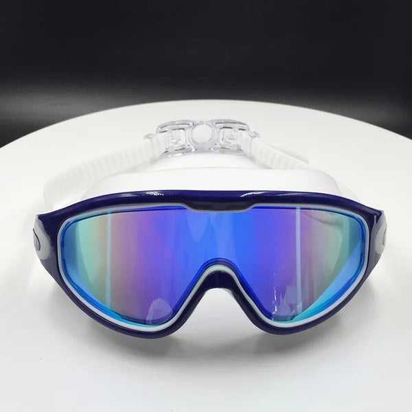 ✨🏊‍Swim Schutzbrille für Erwachsene & Kinder - Anti-Fog Vollschutz, 3-Farben UV-Glas, wasserdichte Ohrstöpsel & Nasenclip, Fit Outdoorfun