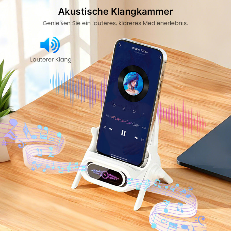 ⚡🔋 Magnetischer 2-in-1 Kabellose Ladestand Ablegen & sofort laden – Aufnehmen & sofort nutzen 🔄📱 Perfekt für Arbeitsplatz & Nachtisch – Kein Kabelwirrwarr, starke Magnethaftung.