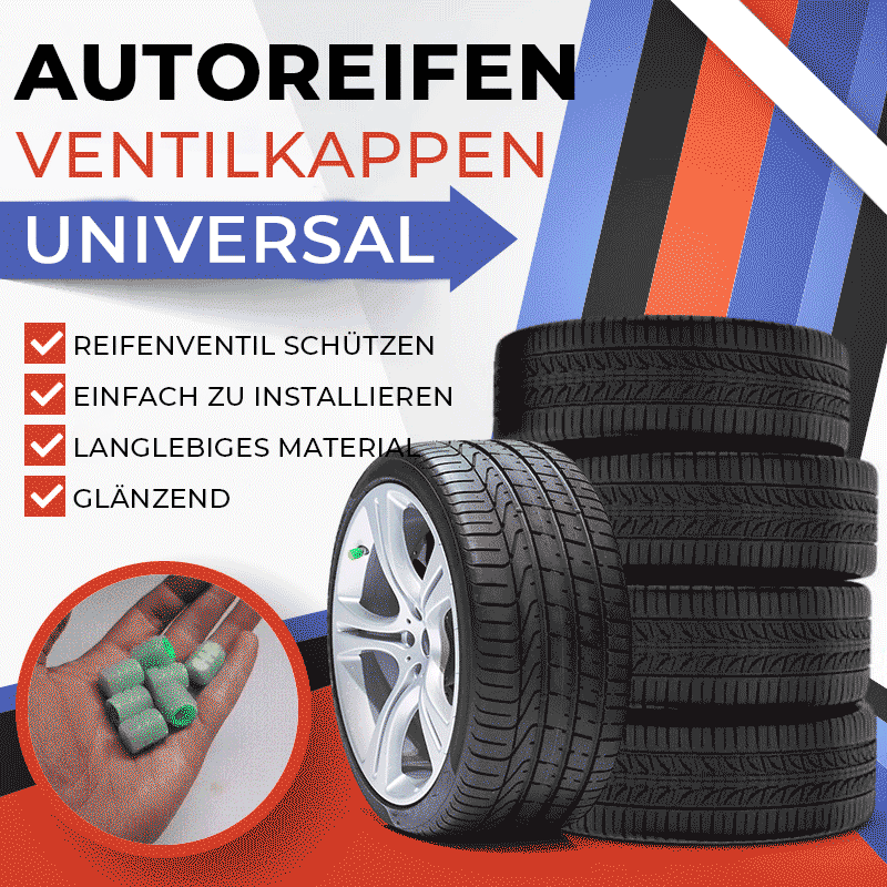 🔥💨 Reifenventilkappen im Doppelpack – 4 Stück, universell passend, originalgetreue Abdichtung & Diebstahlschutz 🛡️🔒 – 50% Rabatt im Hot Sale
