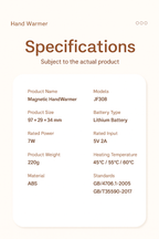 🌬️🌬️Rabatt auf 57 % begrenzt🔥🔥Neue wiederaufladbare magnetische 2-in-1-Handwärmer🔥