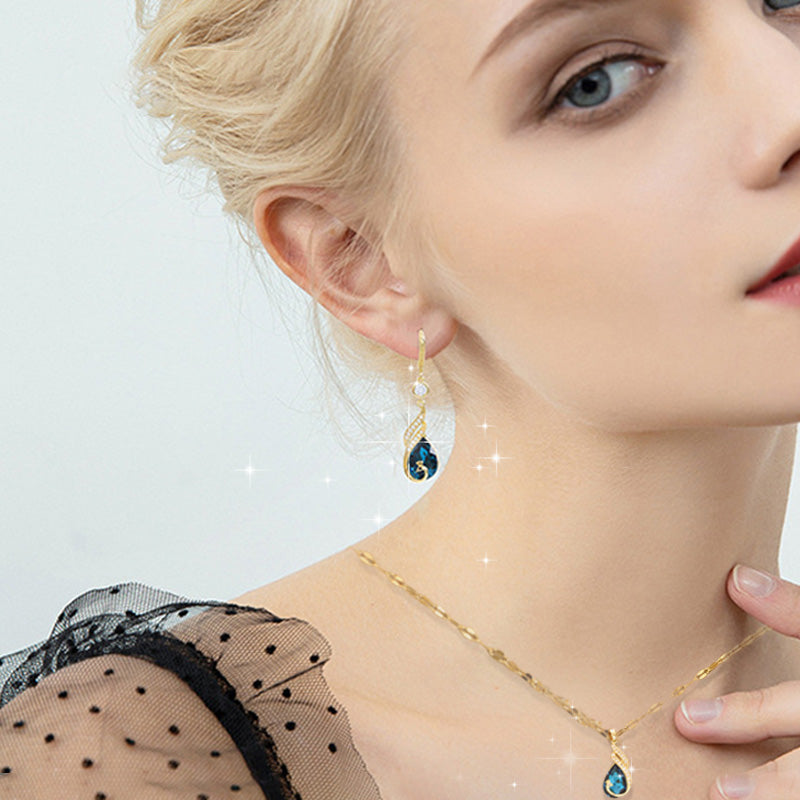 🦚 LIMITED-TIME 50% RABATT! ✨ Phönix Ohrringe – Pfauendesign, Zirkonia, Leicht, Geschenk ✨