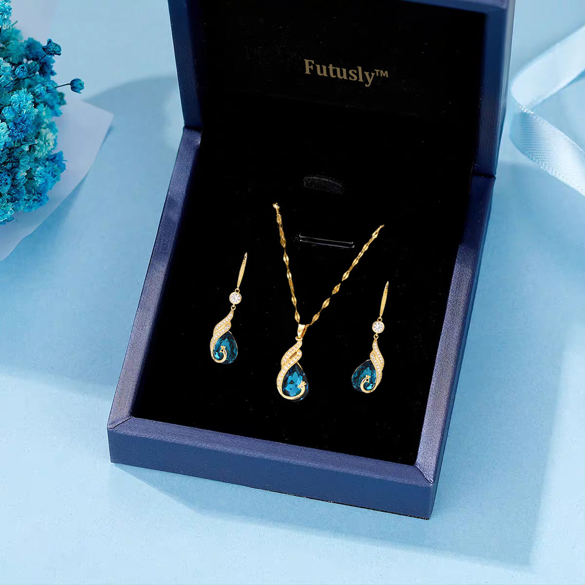 🦚 LIMITED-TIME 50% RABATT! ✨ Phönix Ohrringe – Pfauendesign, Zirkonia, Leicht, Geschenk ✨