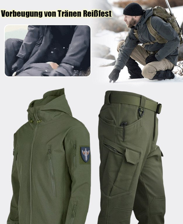 🏔️❄️ Taktisches Softshell-Jacken- & Hosen-Set 🧥👖 wasserdicht, winddicht & isoliert – ideal für Winter und anspruchsvolle Geländeeinsätze