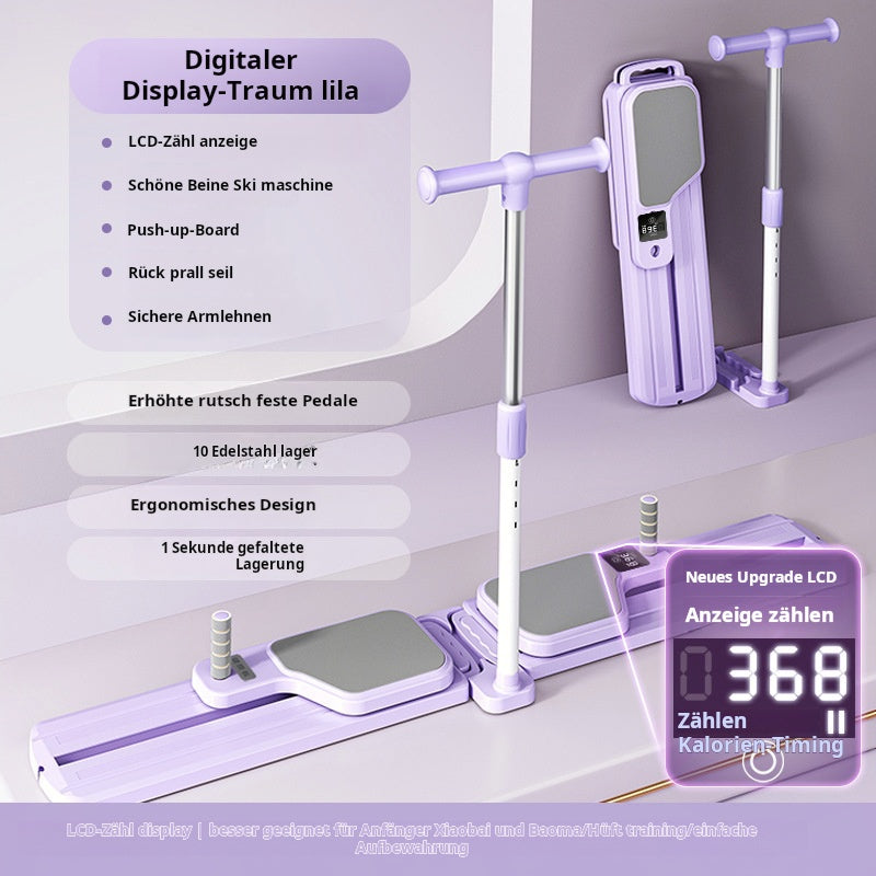 💃🌟 Pilates-Reformer mit Timer & Widerstandsbändern ✨💪 Faltbarer Multifunktionstrainer für Bauch, Rücken, Schultern & Beine – effizientes Home-Workout, kompakt & langlebig