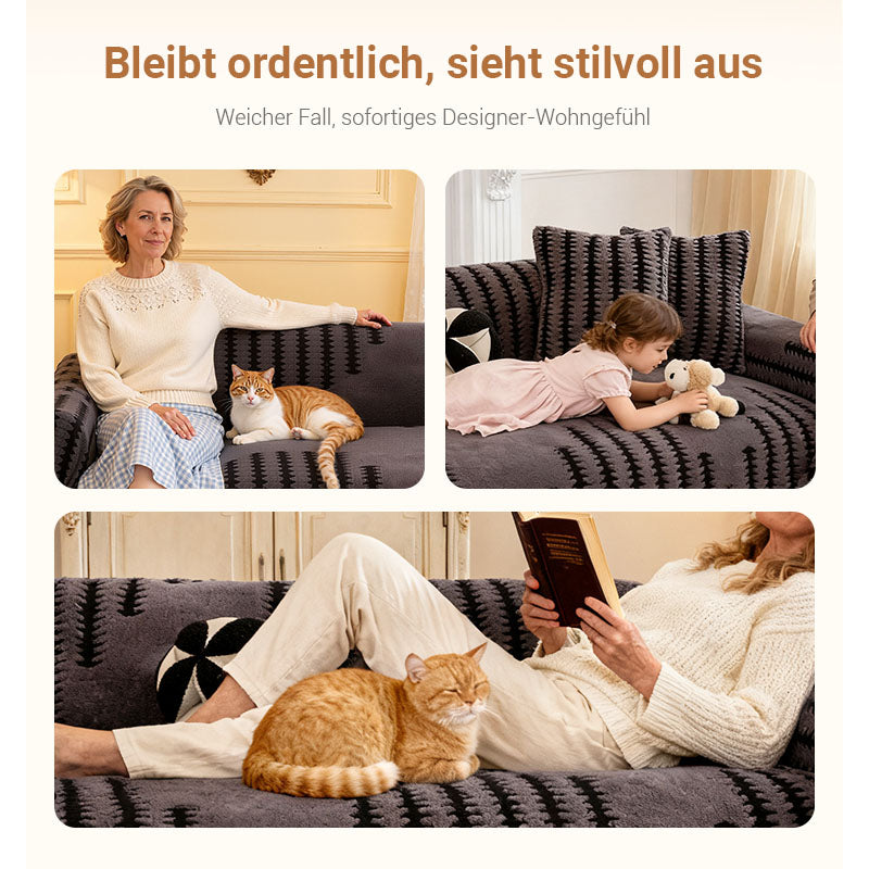 🛋️✨ 57% Rabatt: Kratzfeste Sofa-Überzüge – Auch gegen Tierkrallen! Ultraweiches Sherpa, 🧺maschinenwaschbar & rutschfester Halt.
