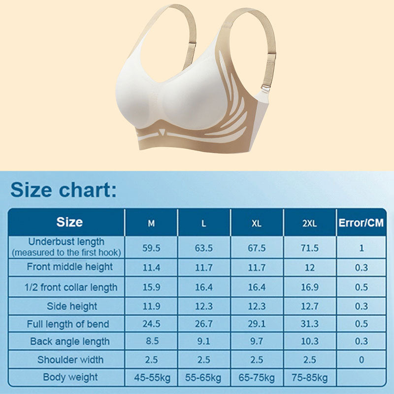💕Bis zu 40% Rabatt🔥Hebender bügelloser Push-up-BH mit Anti-Sagging-Effekt