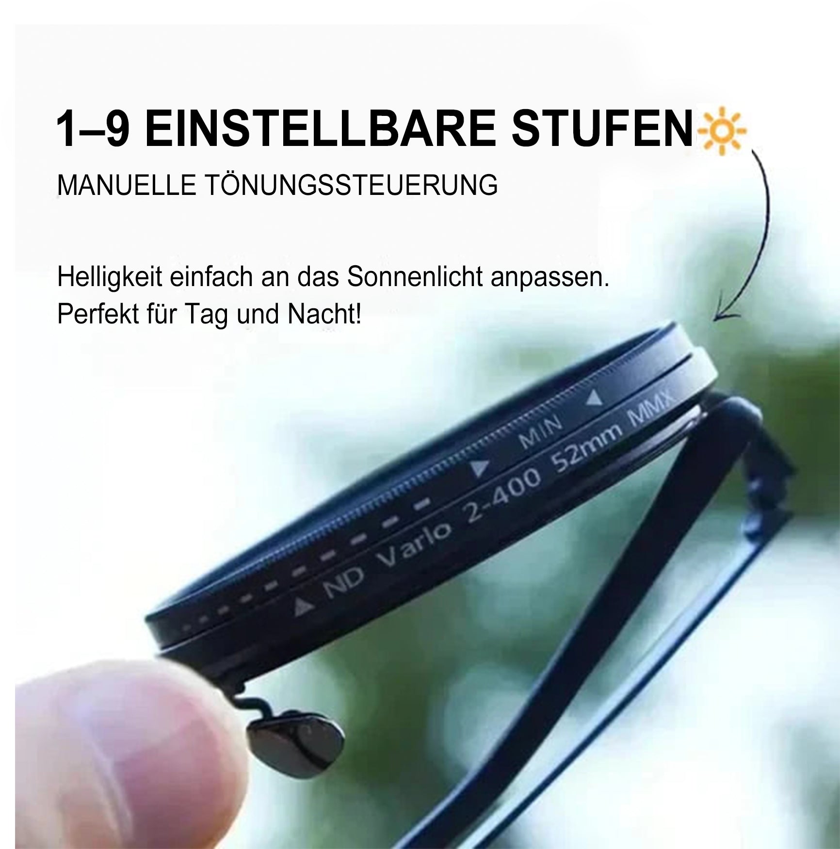 🔥 Verstellbare getönte, polarisierte runde Sonnenbrille