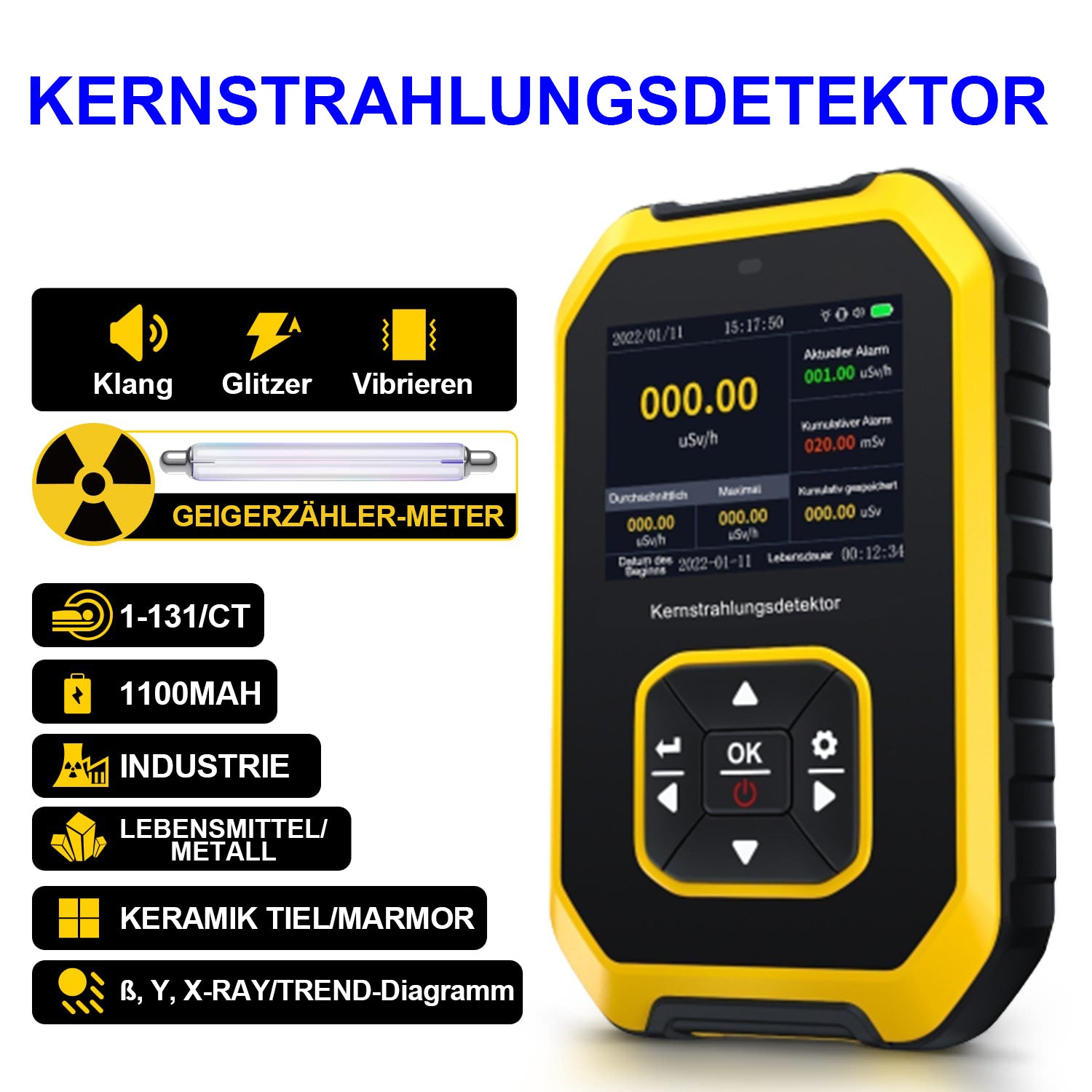 Geigerzähler Kernstrahlungsdetektor
