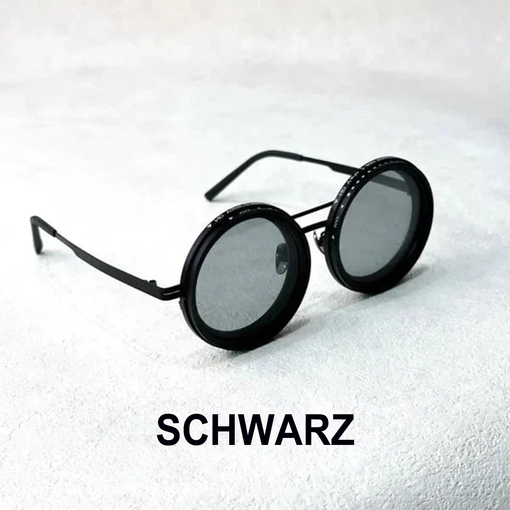 🔥 Verstellbare getönte, polarisierte runde Sonnenbrille