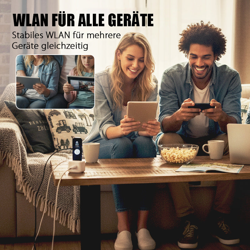 🚀💨 Tragbarer 4G WiFi-Stick mit unbegrenztem Datenhotspot – 🛡️📡 Dein mobiles Büro, überall sofort online!