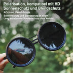 🔥 Verstellbare getönte, polarisierte runde Sonnenbrille