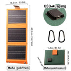 ☀️🔋 Mobiles Solar-Ladegerät mit USB-C & Dual Output – schnelles Sonnen-Tanken für Zelt, Rucksack & Reise – wetterfest & hocheffizient ⛺🚐
