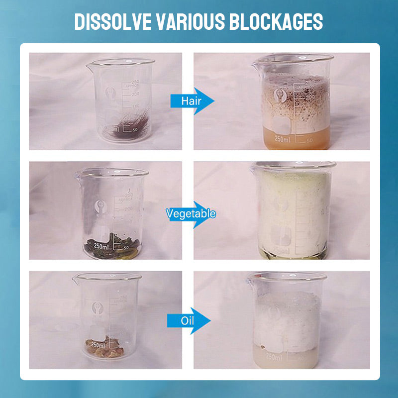 🔥🧼 Starke Tiefenreinigung für Rohre: Löst sogar hartnäckige Blockaden! ⚗️🚫