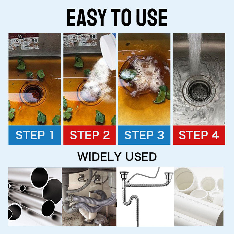 🔥🧼 Starke Tiefenreinigung für Rohre: Löst sogar hartnäckige Blockaden! ⚗️🚫