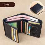 ⚠️ LIMITED-TIME 50% RABATT! 👔 RFID-Schutz Herren Brieftasche – 100% Echtes Rindsleder, Großes Fassungsvermögen 💼