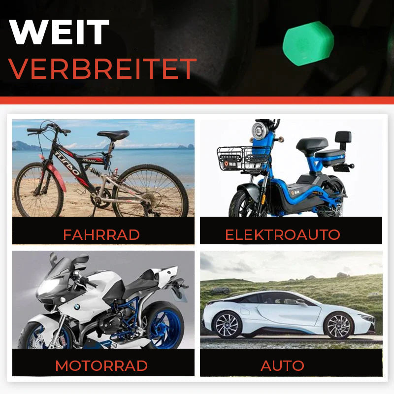 🔥💨 Reifenventilkappen im Doppelpack – 4 Stück, universell passend, originalgetreue Abdichtung & Diebstahlschutz 🛡️🔒 – 50% Rabatt im Hot Sale