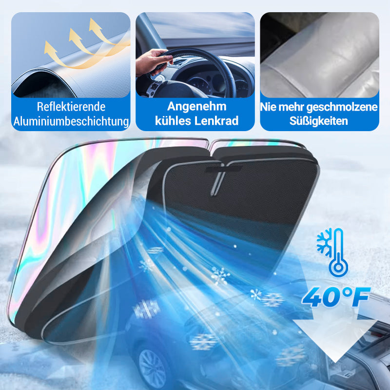 🌞🛡️ 50% Rabatt! 🌈🔧 Hitzeschutz-Frontscheiben-Abdeckung: Blockiert UV & Hitze, schützt Armaturenbrett, einfache Montage. Ideal für heiße Tage!