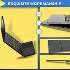 ⌨️📱 Ultradünne faltbare Mini-Bluetooth-Tastatur ✨⚡ – kabellos, leise, ideal für Tablet & Laptop, perfekt für Home-Office & Business-Reisen, klappbar & stylisch