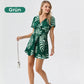 🩷HEISSER VERKAUF 62% RABATT🩷Overall mit elastischer Taille und botanischem Print für Damen