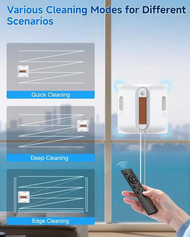 🧹✨ Fensterreinigungsroboter mit Smart Dual Spray – 8-facher Sicherheit, streifenfrei & zeitsparend ✨🧹 Ideal für Hochhaus-Bewohner und glatte Oberflächen!