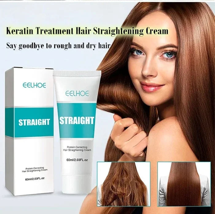 💆‍♀️ KAUFEN 3 ERHALTEN 2! ✨ Seiden- und Keratin-Haarglättungscreme - Professionelle Frizz-Kontrolle mit Hitzeschutz für Geschmeidiges & Glänzendes Haar bis zu 48H 🌟🧖‍♀️