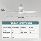 💡 LIMITED-TIME 50% RABATT! ✨ 2-IN-1 Deckenventilator & Licht – Tragbar, Fernbedienung
