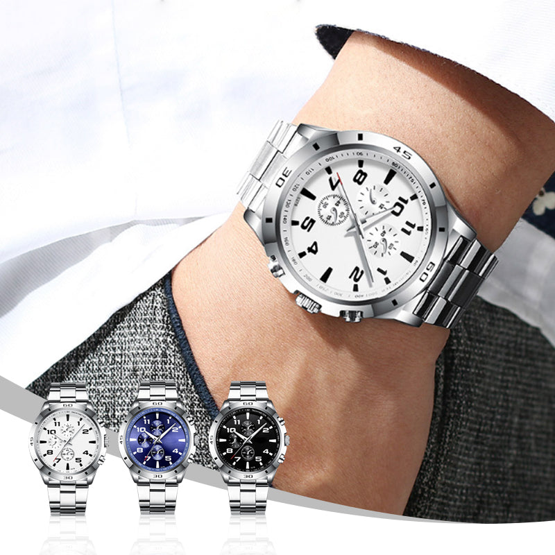 Modische wasserdichte leuchtende Quarzuhr