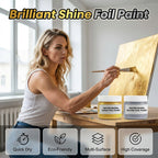 🔥✨ Goldfolienfarbe auf Wasserbasis – 50% Rabatt für kurze Zeit 💥🎨 Perfekt für Kunst & Deko, hochdeckend, leicht anrührbar, metallisch glänzend. Jetzt sparen!